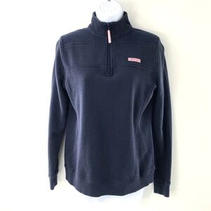 Vineyard Vines Womens Shep Shirt Blue 1/4 Zip Long Sleeve Pullover Sz XS